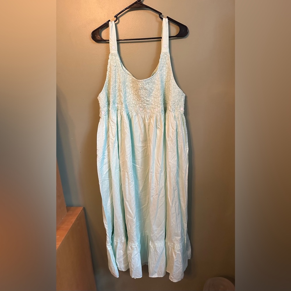 Light Blue Midi Dress
